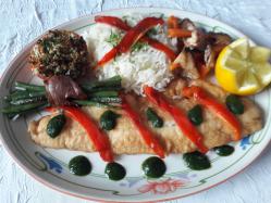 Filet de sandre roti